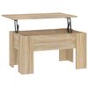 vidaXL Table basse chêne sonoma 79x49x41 cm bois d'ingénierie