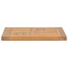 vidaXL Dessus de table carr&eacute; 40x40x2,5 cm Bois de teck massif