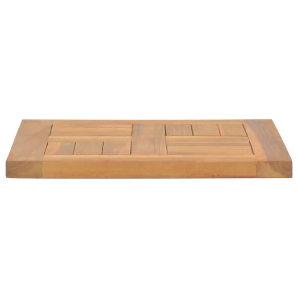 vidaXL Dessus de table carr&eacute; 40x40x2,5 cm Bois de teck massif