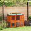 vidaXL Cage double pour animaux Bois