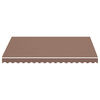 vidaXL Tissu de remplacement pour auvent Marron 3x2,5 m