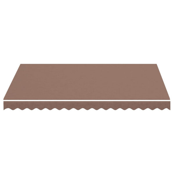 vidaXL Tissu de remplacement pour auvent Marron 3x2,5 m