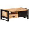 vidaXL Table basse 100x50x40 cm Bois de manguier brut
