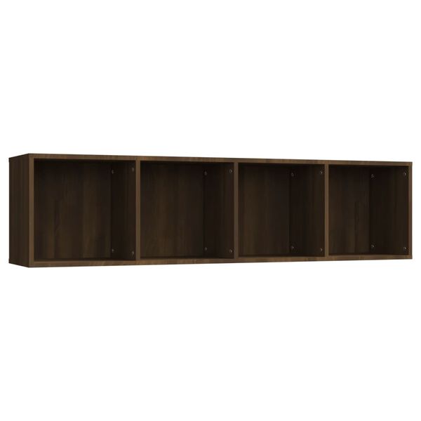 vidaXL Biblioth&egrave;que/Meuble TV Ch&ecirc;ne marron 143x30x36cm Bois ing&eacute;nierie