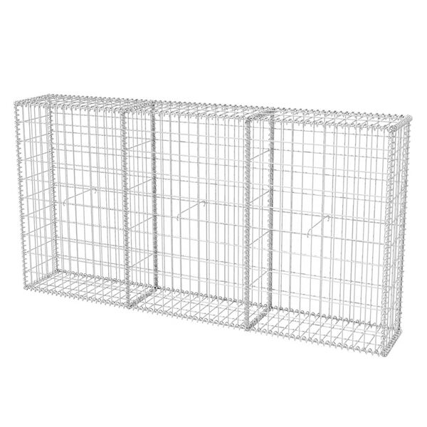 vidaXL Panier de gabion Acier galvanis&eacute; 200x30x100 cm