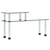vidaXL Étagère de cuisine Transparent 45x16x26 cm Verre trempé