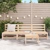 vidaXL Canap&eacute;s de jardin sans accoudoirs 3 pcs bois de pin massif