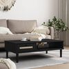 vidaXL Table basse SENJA aspect rotin noir 100x55x33 cm bois massif