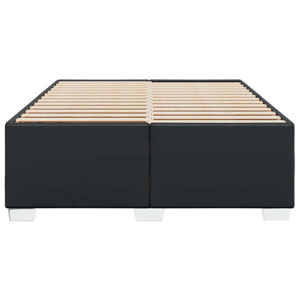 vidaXL Cadre de lit sans matelas noir similicuir