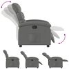 vidaXL Fauteuil inclinable Gris fonc&eacute; Tissu