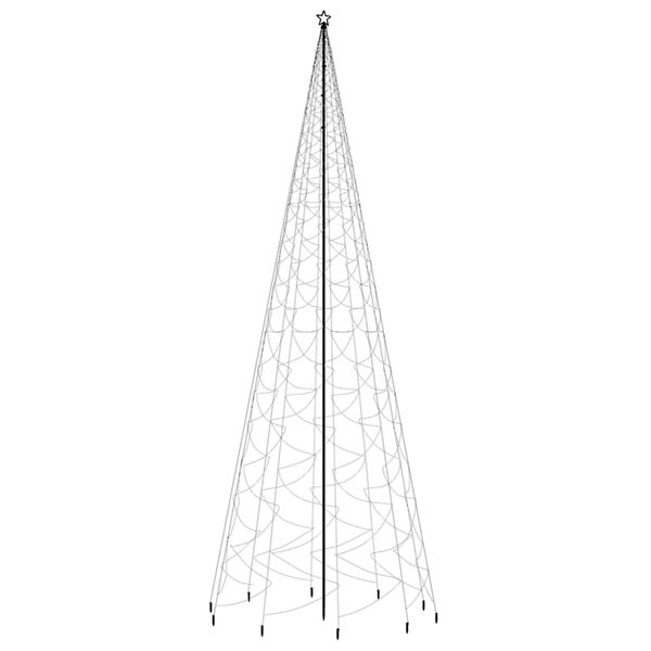 vidaXL Sapin de No&euml;l avec piquet 3000 LED bleu 800 cm