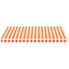 vidaXL Tissu de remplacement pour auvent Jaune et orange 3,5x2,5 m
