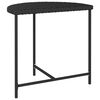 vidaXL Table de jardin Noir 80x50x75 cm R&eacute;sine tress&eacute;e