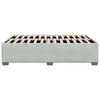 vidaXL Cadre de lit sans matelas gris clair velours