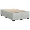 vidaXL Cadre de lit sans matelas gris clair velours