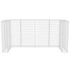 vidaXL Cadre de gabion de poubelle triple Acier 250 x 100 x 120 cm