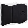 vidaXL Table de massage pliable 4 zones Bois Noir et blanc