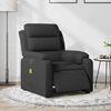 vidaXL Fauteuil inclinable de massage &eacute;lectrique noir tissu