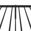 vidaXL Cadre de lit m&eacute;tal sans matelas avec t&ecirc;te de lit noir 100x190cm