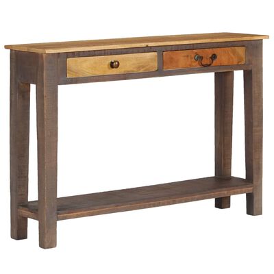 vidaXL Table console Bois massif Vintage 118 x 30 x 80 cm