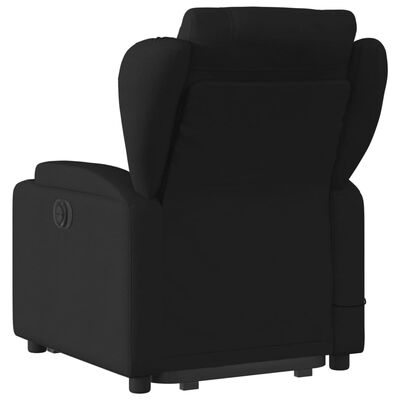 vidaXL Fauteuil inclinable de massage noir tissu