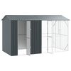 vidaXL Cage pour oiseaux Anthracite 430 x 208 x 247 cm Acier galvanisé