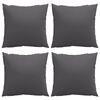vidaXL Coussins de canap&eacute; 4 pcs anthracite 40x40 cm tissu