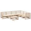 vidaXL Salon de jardin 7 pcs bois de pin massif