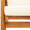 vidaXL Canap&eacute; de jardin 120 cm avec coussin bois d'acacia massif