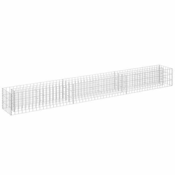 vidaXL Lit surélevé à gabion Acier galvanisé 270x30x30 cm