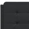 vidaXL Coussin de tête de lit Zadar noir 137 cm similicuir