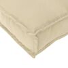 vidaXL Coussin Beige 100 x 40 x 8 cm Tissu Oxford