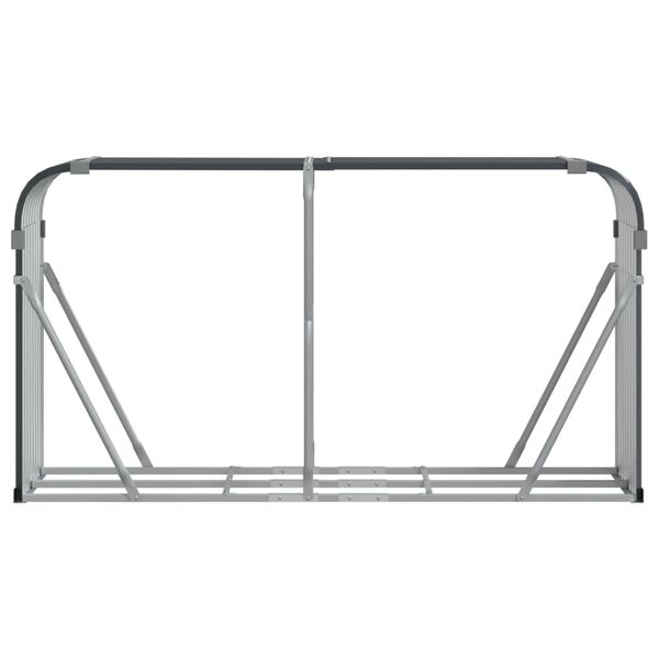 vidaXL Porte-b&ucirc;ches anthracite 180x45x100 cm acier galvanis&eacute;