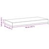 vidaXL &Eacute;tag&egrave;res murales flottantes 2 pcs blanc 50x23x3,8 cm MDF