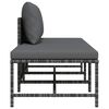 vidaXL Salon de jardin 3 pcs avec coussins Gris R&eacute;sine tress&eacute;e