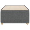 vidaXL Cadre de lit sans matelas gris foncé double tissu