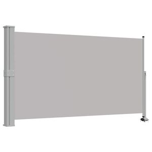vidaXL Auvent lat&eacute;ral r&eacute;tractable de patio 140 x 300 cm Gris