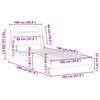 vidaXL Cadre de lit Viana sans matelas blanc 100x190 cm similicuir