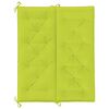 vidaXL Coussin de banc de jardin vert vif 120x(50+50)x7cm tissu oxford