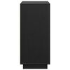 vidaXL Buffet Noir 60x34x75 cm Bois massif de pin
