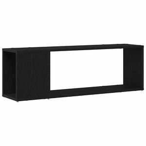 vidaXL Ensemble meuble TV Noir 100 x 24 x 63 cm Bois d'ing&eacute;nierie