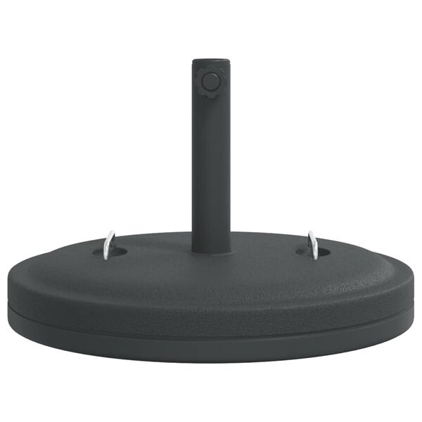 vidaXL Base de parasol avec poign&eacute;es pour m&acirc;ts &Oslash;38 / 48 mm 25 kg rond