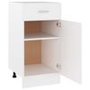 vidaXL Armoire &agrave; tiroirs "Lyon" Blanc 40 x 46 x 81,5 cm Bois d'ing&eacute;nierie