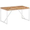 vidaXL Table &agrave; manger 140x70x76 cm Bois massif d'acacia et de manguier