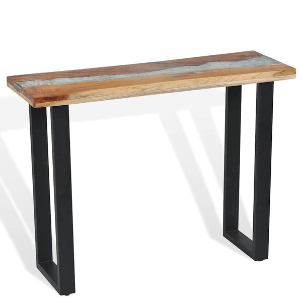 vidaXL Table console Teck 100 x 35 x 75 cm