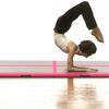 vidaXL Tapis gonflable de gymnastique avec pompe 700x100x10cm PVC Rose