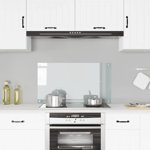 vidaXL Dosseret de cuisine Transparent 90x50 cm Verre tremp&eacute;