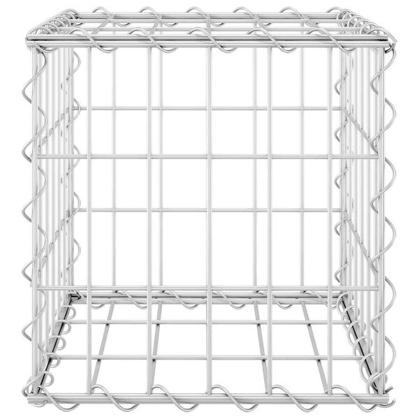 vidaXL Lit surélevé cube à gabion Fil d'acier 30x30x30 cm