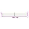 vidaXL Auvent lat&eacute;ral r&eacute;tractable Cr&egrave;me 160x1200 cm