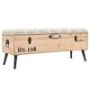 vidaXL Banc de rangement 110 cm bois de sapin massif